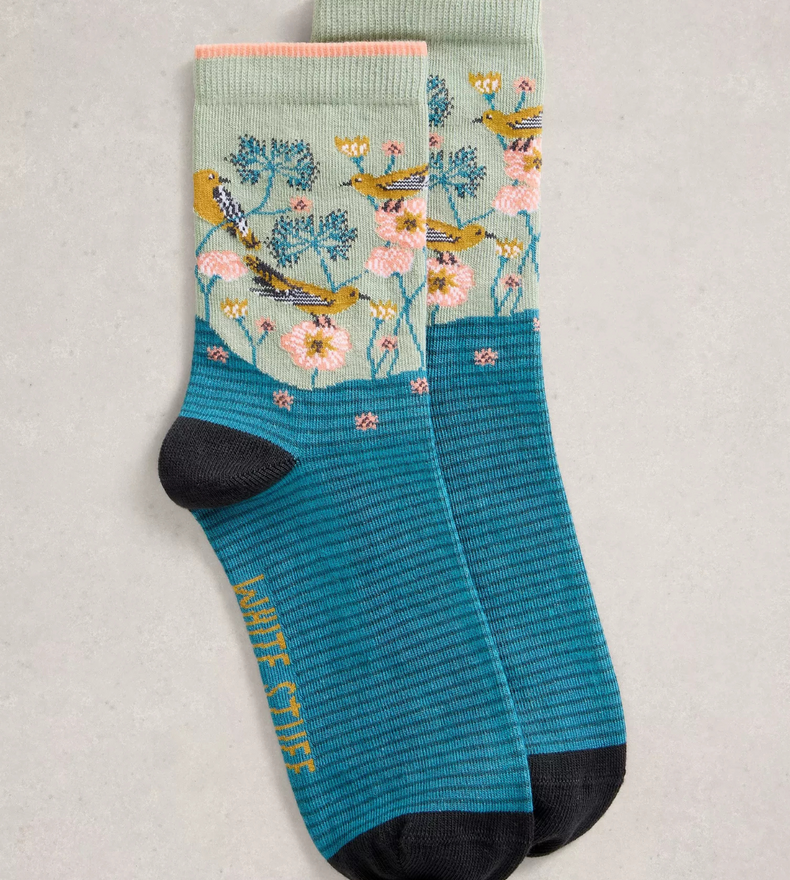 CHAUSSETTES FLEURIES