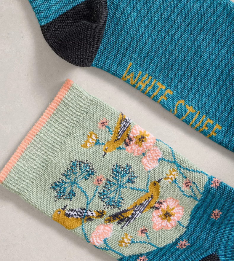 CHAUSSETTES FLEURIES