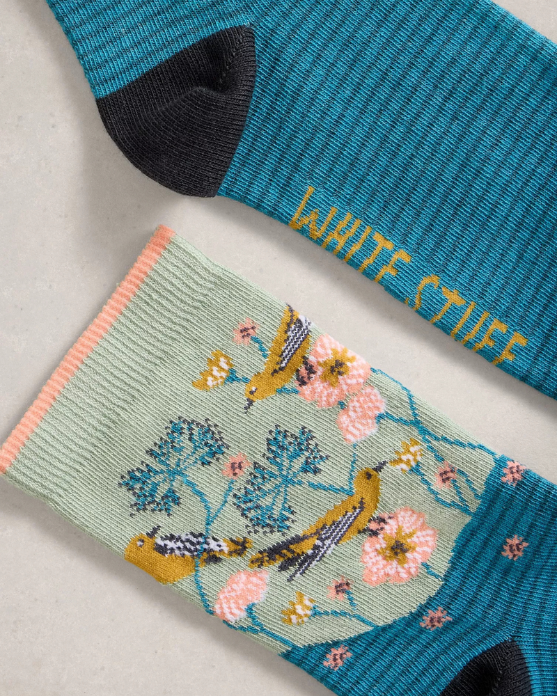 WHITE STUFF FEMME FLORAL PRINT SOCKS
