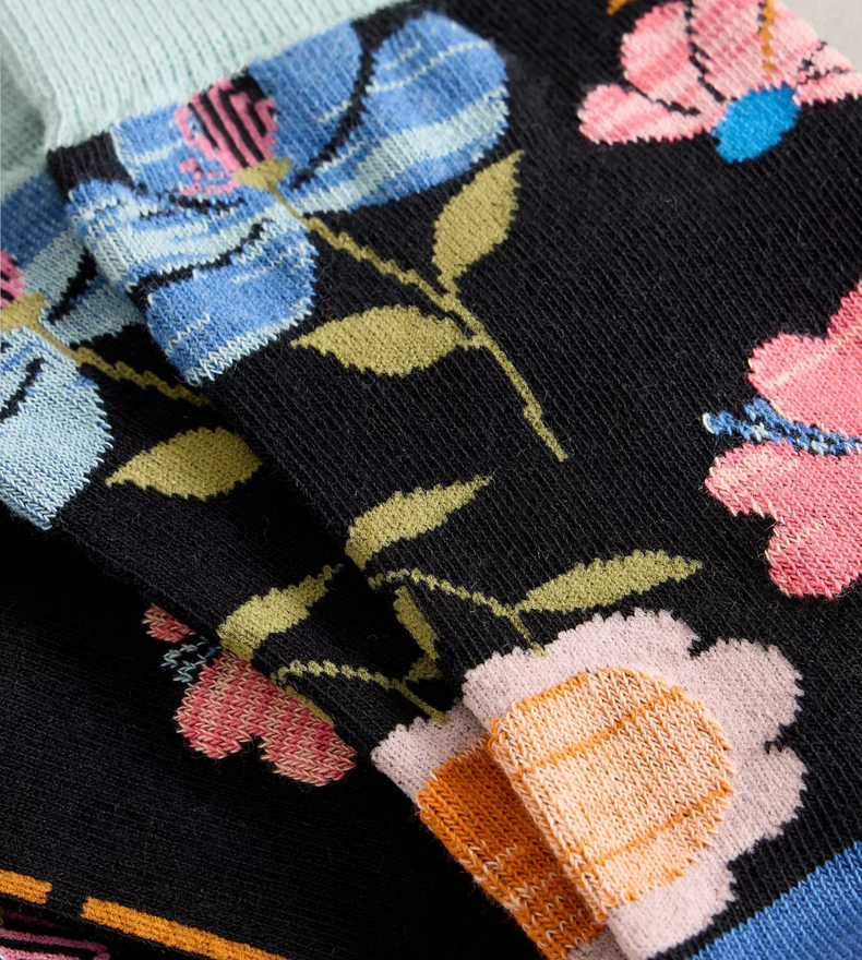 CHAUSSETTES FLEURIES