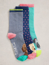 WHITE STUFF FEMME CHAUSSETTES CHIENS