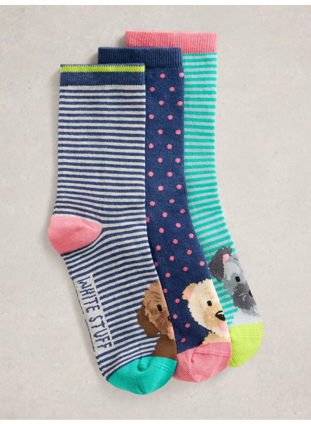 WHITE STUFF FEMME CHAUSSETTES CHIENS