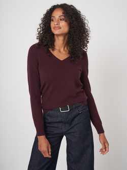 PULL COL V EN CACHEMIRE