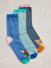 WHITE STUFF FEMME CHAUSSETTES CHATS