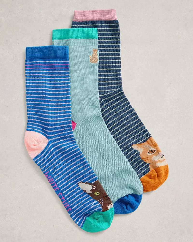 WHITE STUFF FEMME CHAUSSETTES CHATS