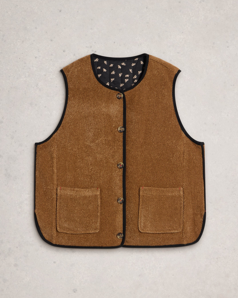 WHITE STUFF FEMME GILET RÉVERSIBLE EMMA