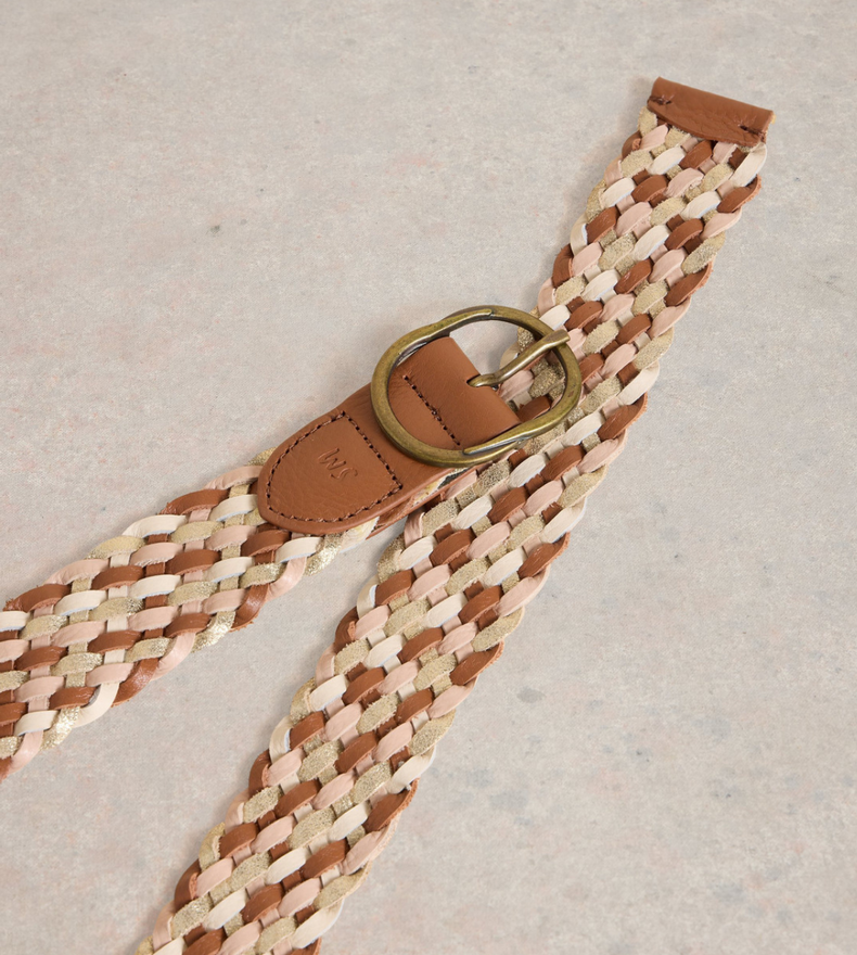 LEATHER WEAVE BELT