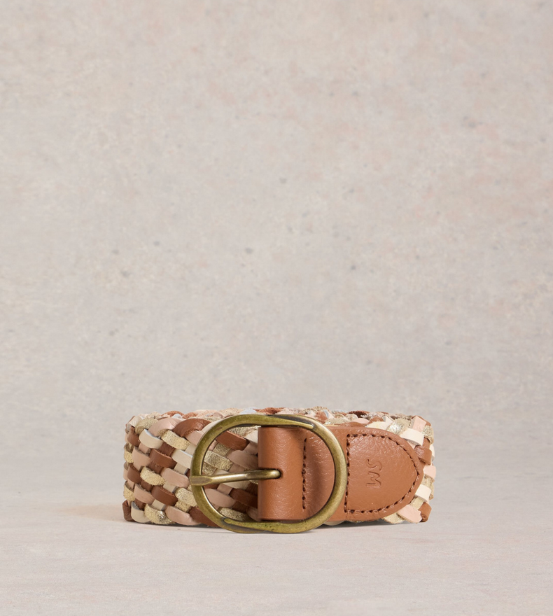 CEINTURE TRESSÉE EN CUIR