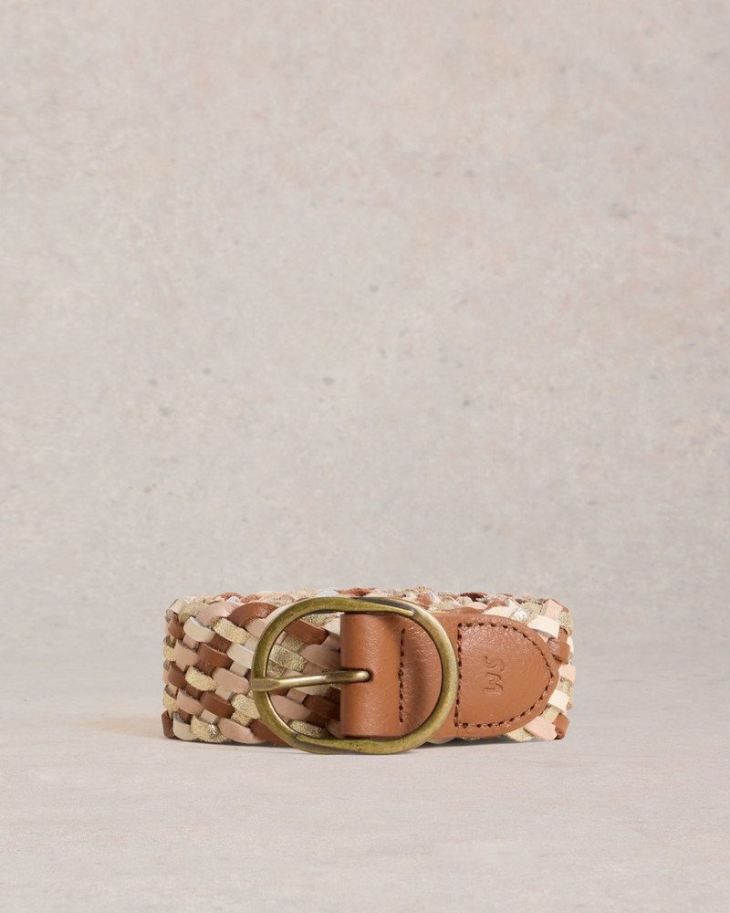 WHITE STUFF FEMME CEINTURE TRESSÉE EN CUIR
