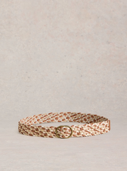 CEINTURE TRESSÉE EN CUIR