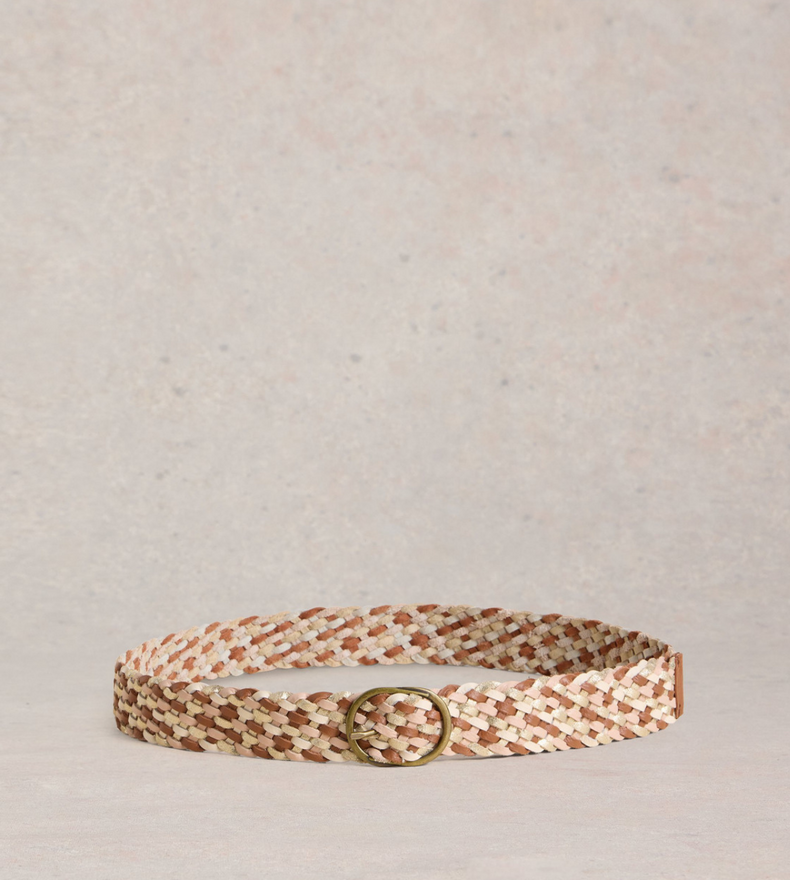 LEATHER WEAVE BELT