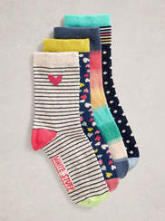 HEART STRIPE SOCKS