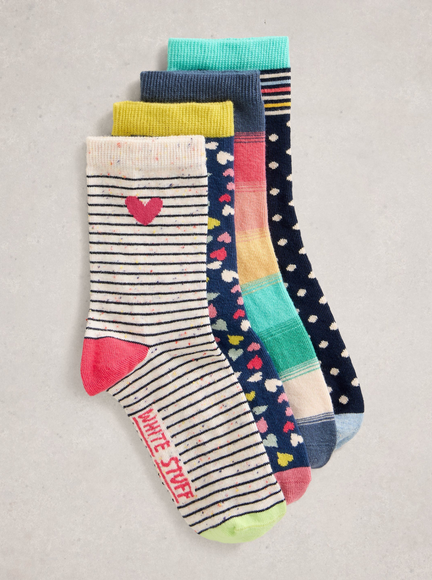 HEART STRIPE SOCKS