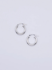 SMALL ARGENTO HOOPS