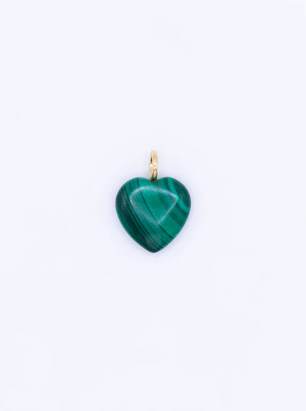 PENDENTIF COEUR MALACHITE
