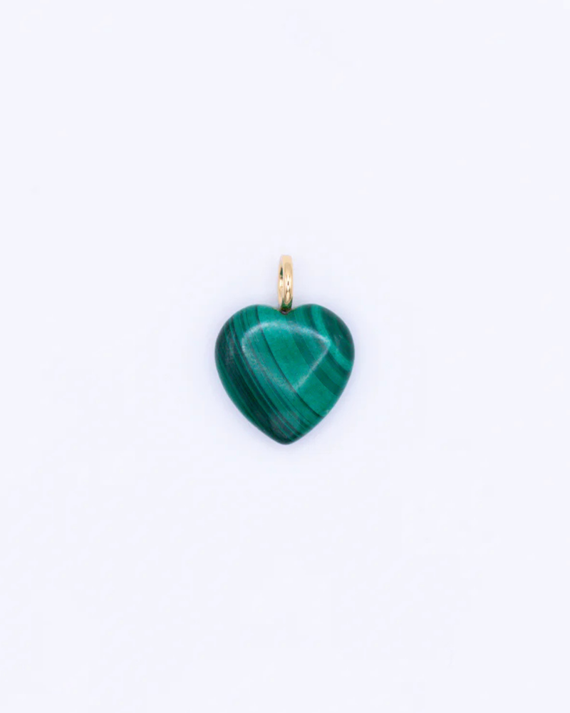 PENDENTIF COEUR MALACHITE