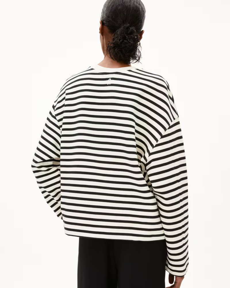 ARMED ANGELS FEMME FRANKAA STRIPE SWEATSHIRT
