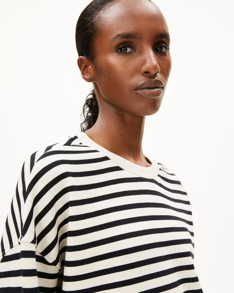 ARMED ANGELS FEMME FRANKAA STRIPE SWEATSHIRT