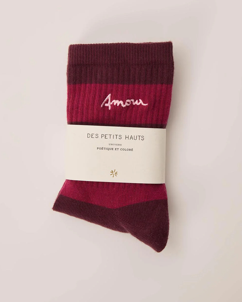 DES PETITS HAUTS CHAUSETTES PRUNE