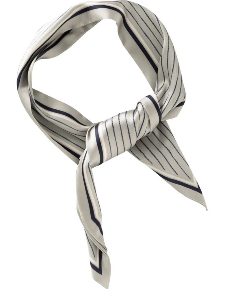 YAYA STRIPED SMALL SCARF