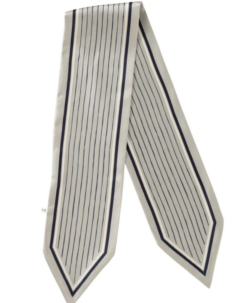 YAYA STRIPED SMALL SCARF