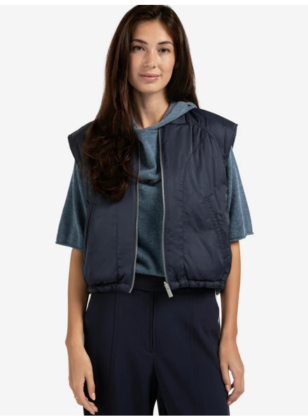 YAYA NYLON REVERSIBLE VEST
