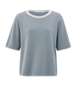 JACQUARD KNITTED T-SHIRT