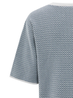 JACQUARD KNITTED T-SHIRT