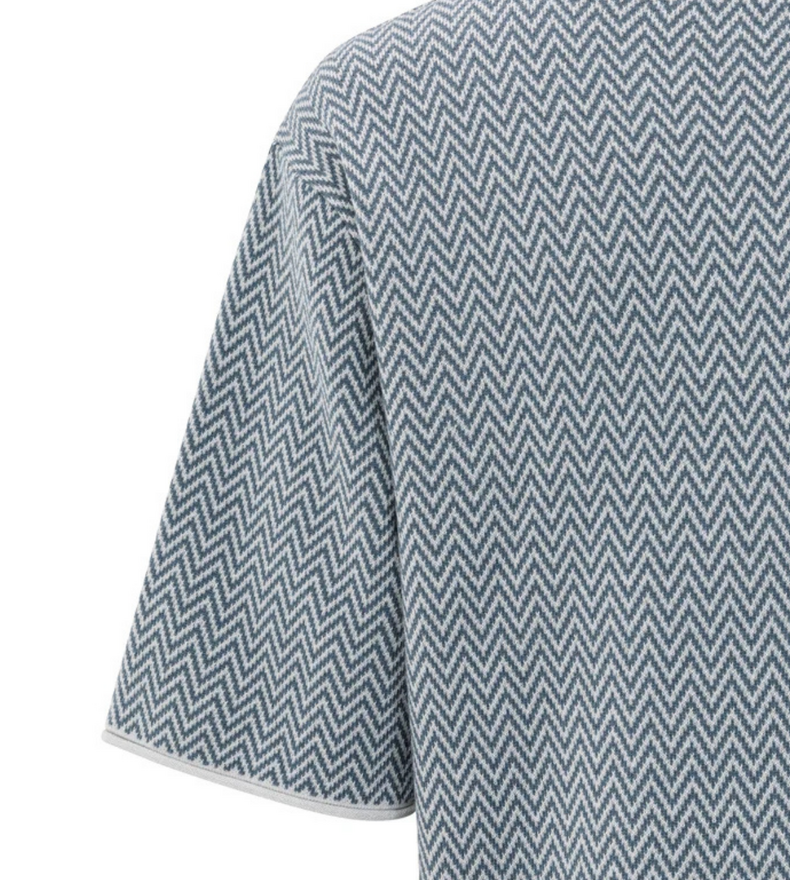 T-SHIRT EN MAILLE JACQUARD
