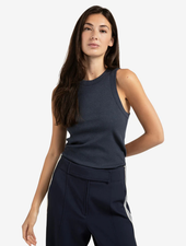YAYA SHIMMER RIB SINGLET