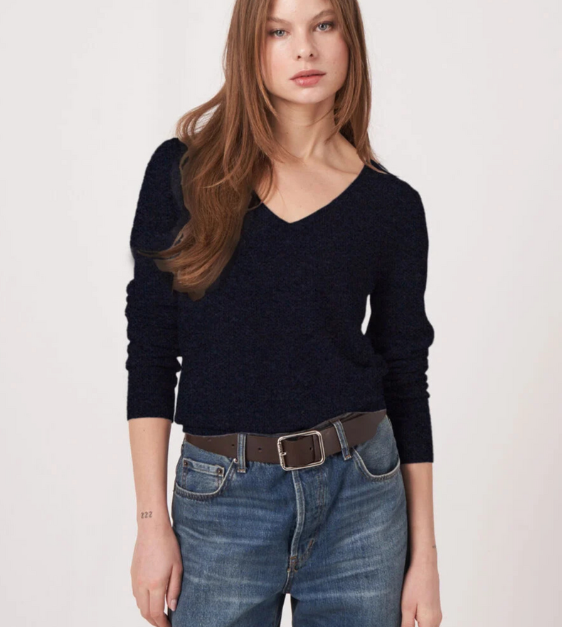 PULL COL V EN CACHEMIRE
