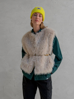FAUX FUR WAISTCOAT
