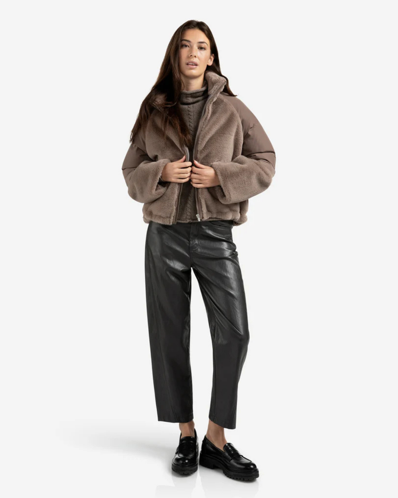 YAYA FAUX LEATHER TROUSER