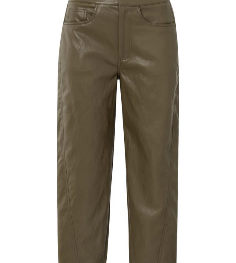 FAUX LEATHER TROUSER