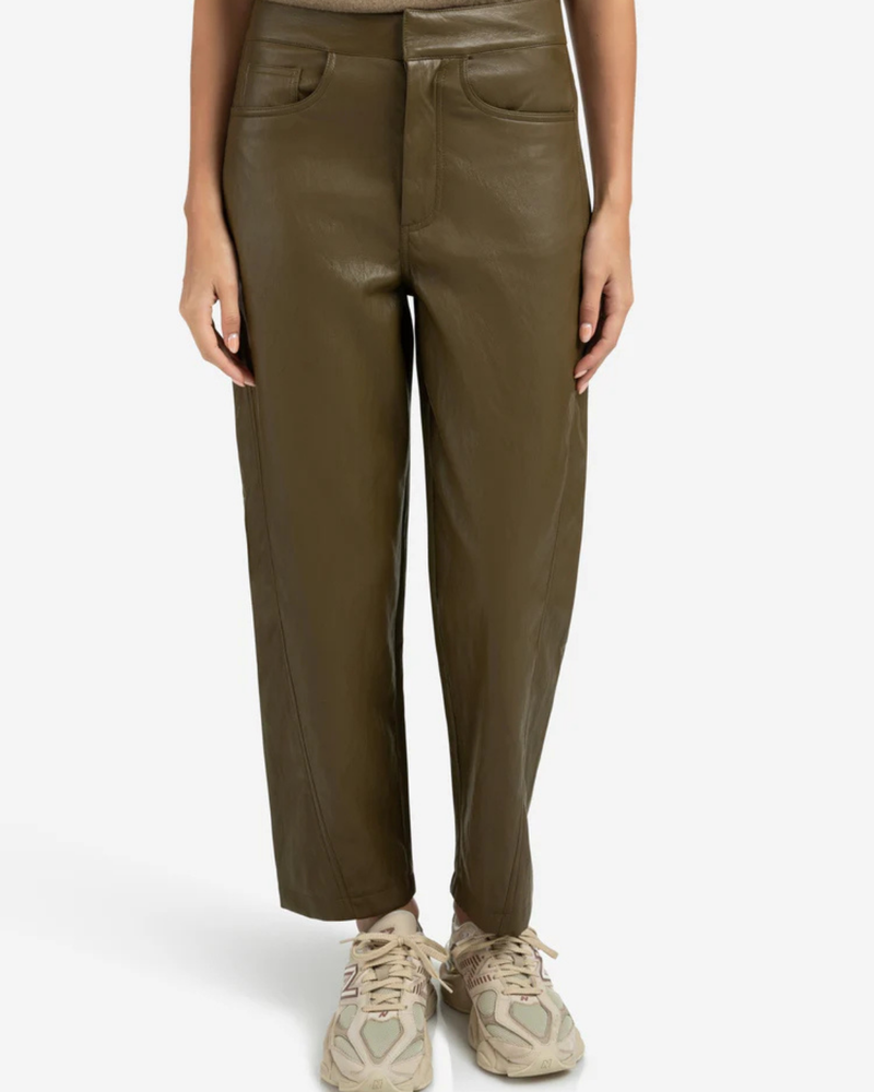 YAYA FAUX LEATHER TROUSER