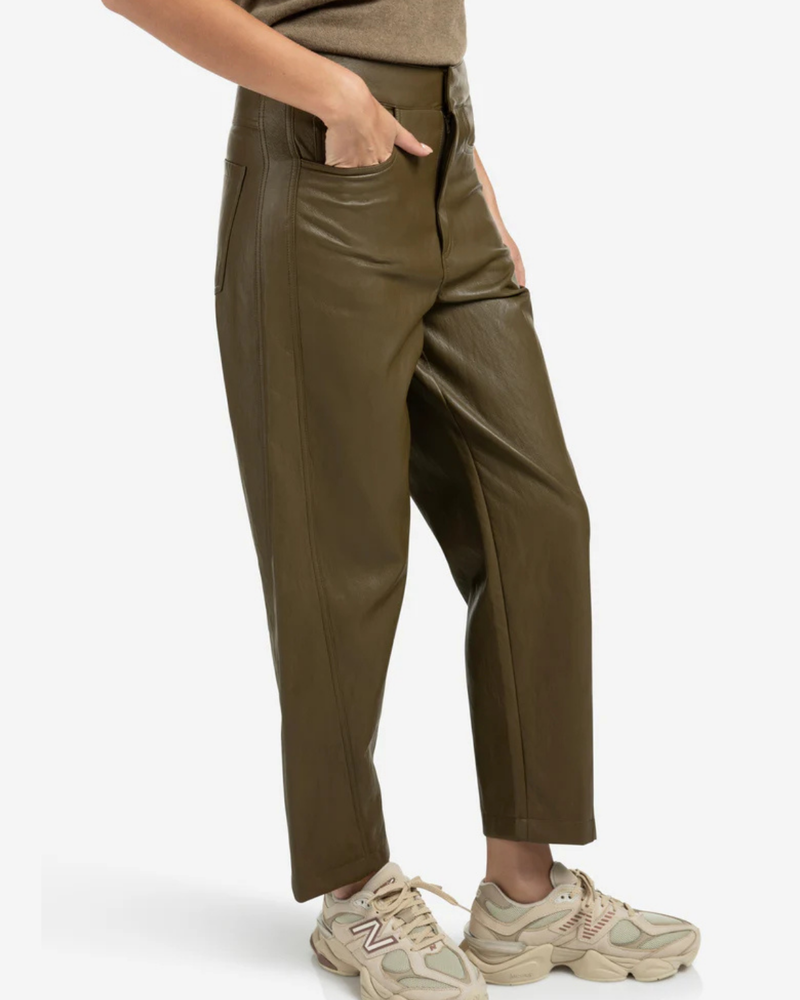 YAYA FAUX LEATHER TROUSER