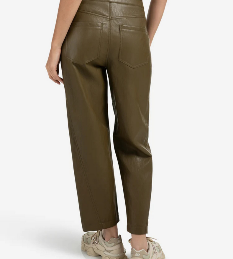 FAUX LEATHER TROUSER