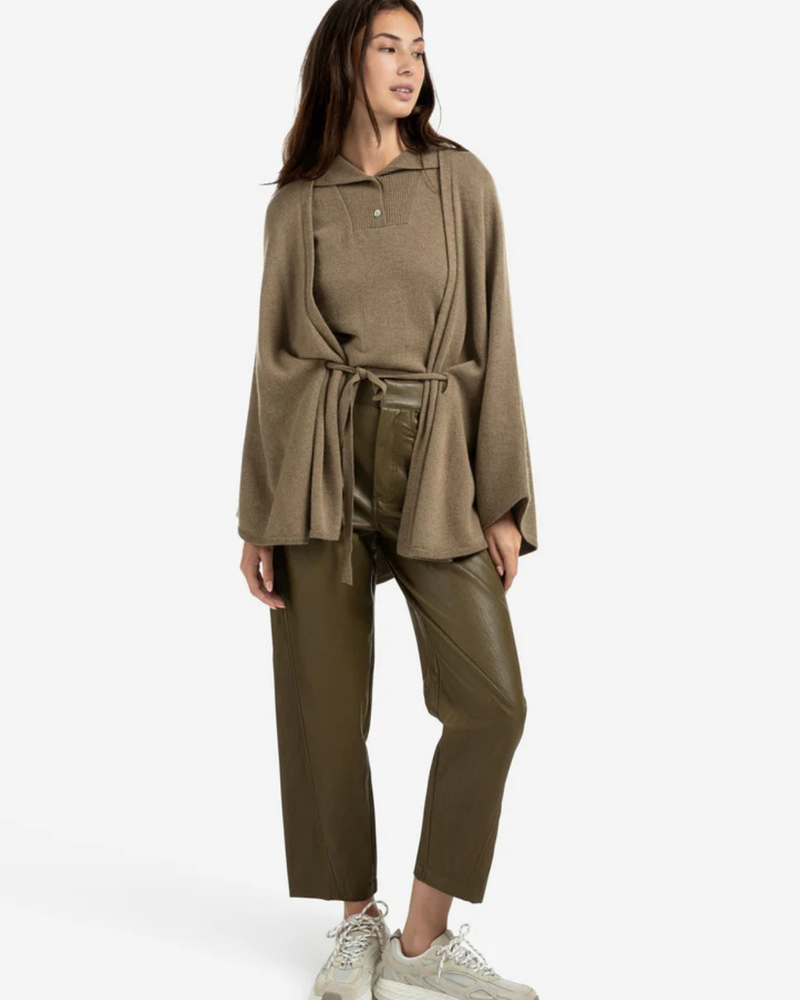 YAYA FAUX LEATHER TROUSER