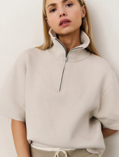 YAYA HALF ZIP SWEATER