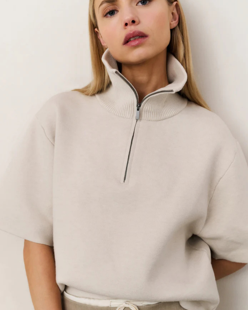 YAYA HALF ZIP SWEATER