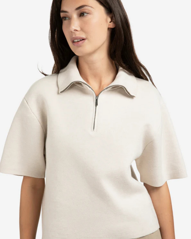 YAYA HALF ZIP SWEATER