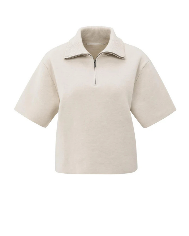 YAYA HALF ZIP SWEATER