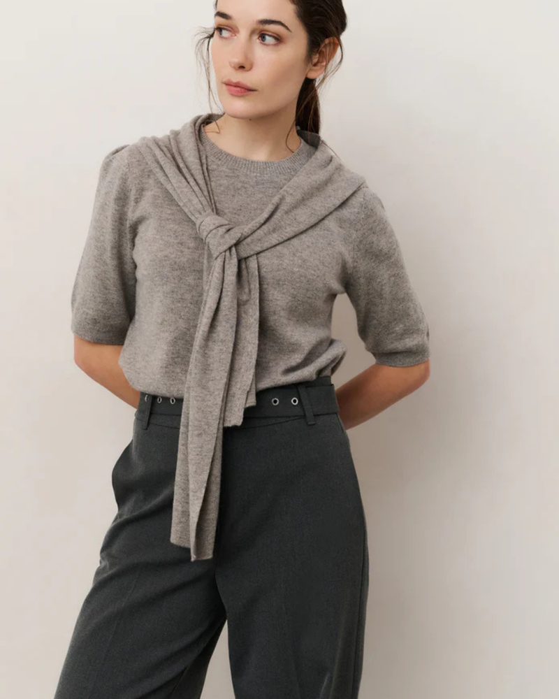 YAYA SHORT SLEEVE SWEATER