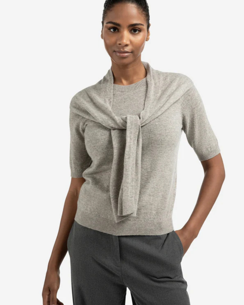 YAYA SHORT SLEEVE SWEATER