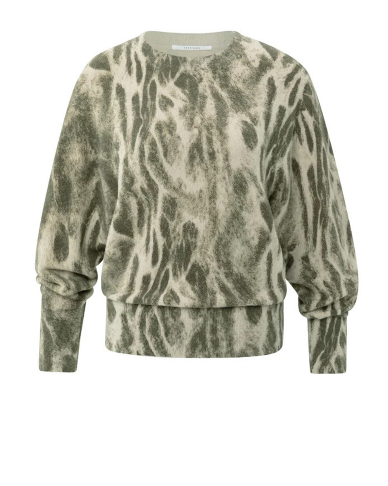 YAYA SWEATER WITH PRINT
