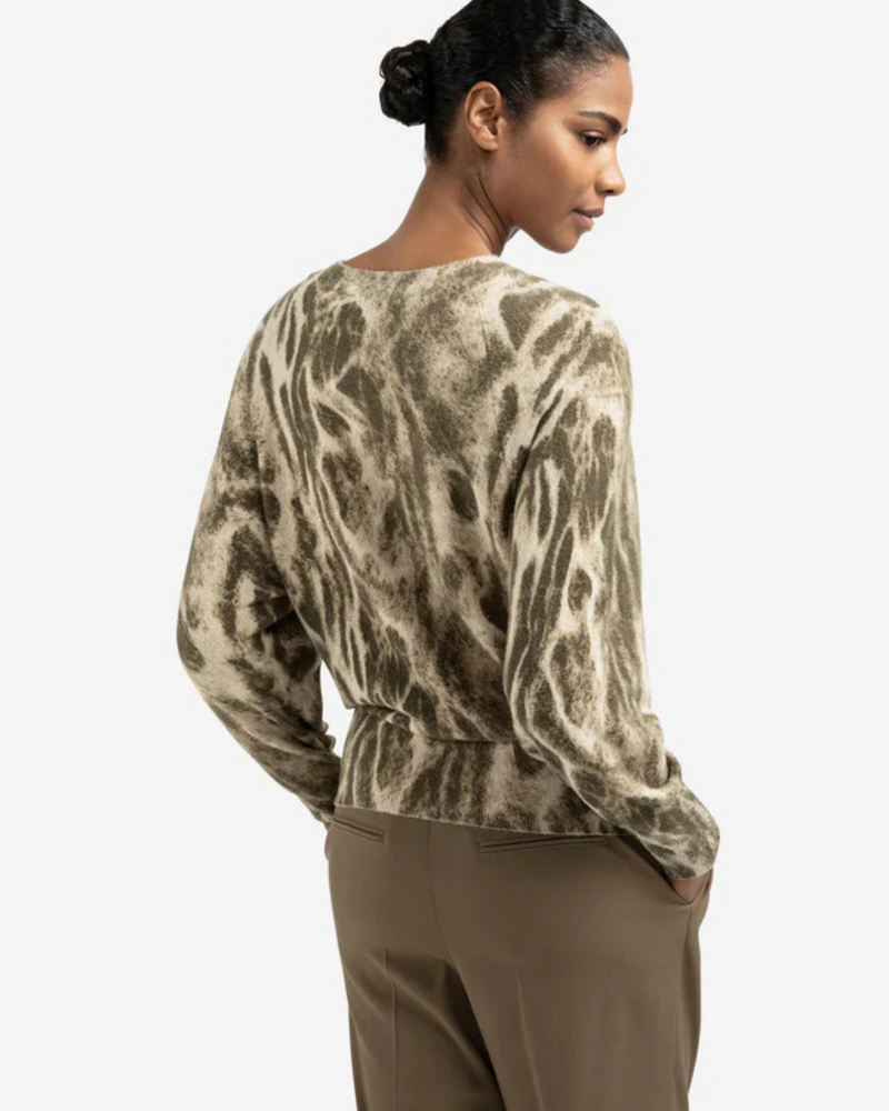 YAYA SWEATER WITH PRINT