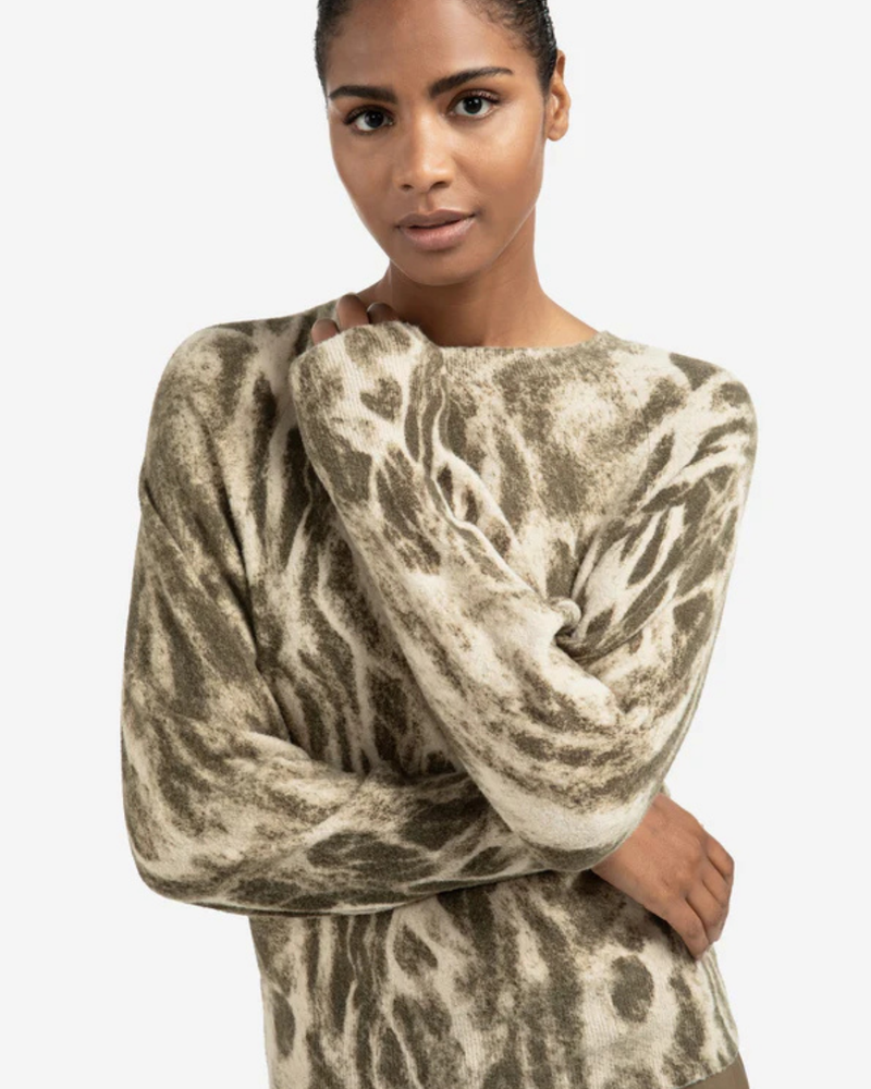 YAYA SWEATER WITH PRINT