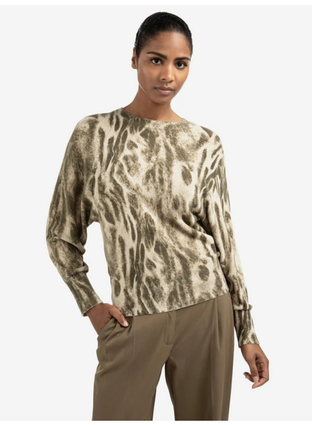 YAYA SWEATER WITH PRINT