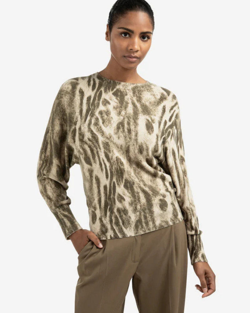 YAYA SWEATER WITH PRINT