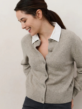 YAYA DETACHABLE COLLAR CARDIGAN